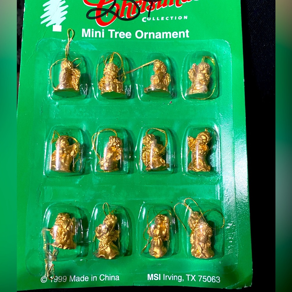 Vintage 1999 The Christmas Collection mini angel tree ornaments new